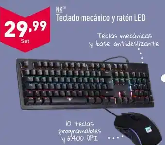 ALDI Teclado Mecánico y Ratón LED oferta
