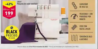 ALDI Máquina de Coser Overlock oferta
