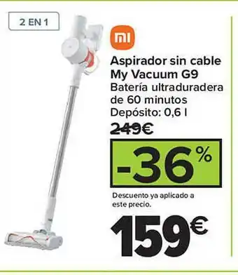 Carrefour Aspirador sin cable my vacuum g9 oferta