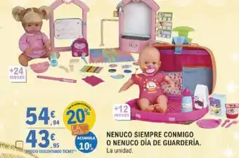 E.Leclerc Nenuco Siempre Conmigo o Nenuco Día de Guardería oferta
