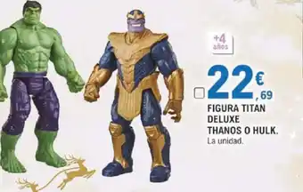 E.Leclerc Figura Titan Deluxe Thanos o Hulk oferta