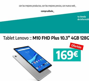 App Informática Tablet lenovo oferta