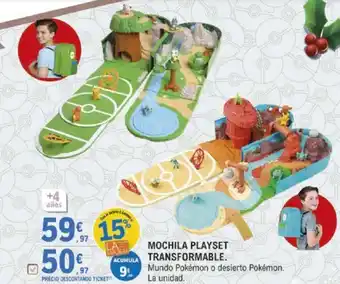 E.Leclerc Mochila Playset Transformable oferta