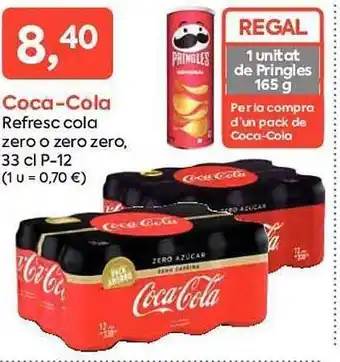 SPAR Coca-cola refresc cola zero o zero zero oferta