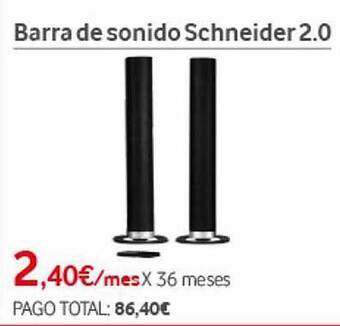 Vodafone Barra de sonido schneider 2.0 oferta