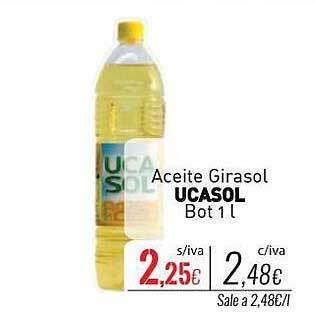 Cuevas Cash Aceite girasol ucasol oferta