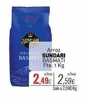 Cuevas Cash Arroz sundari basmati oferta