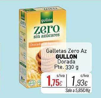 Cuevas Cash Galletas zero az gullon dorada oferta