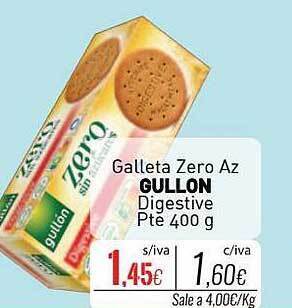 Cuevas Cash Galleta zero az gullon digestive oferta
