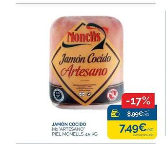 Cash Ecofamilia Jamón cocido oferta