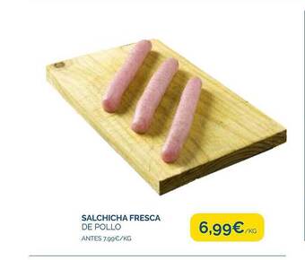 Cash Ecofamilia Salchicha fresca de pollo oferta