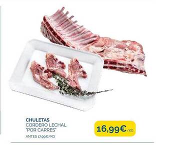Cash Ecofamilia Chuletas cordero lechal por carres oferta