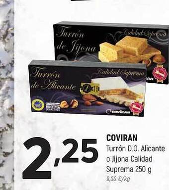 Coviran Coviran turrón d.o. alicante o jijona calidad suprema oferta