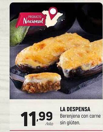 Coviran La despensa berenjena con carne sin glúten oferta