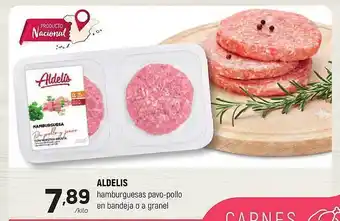 Coviran Aldelis hamburguesas pavo-pollo en bandeja o a granel oferta