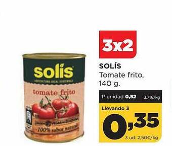 Alimerka Solís tomate frito oferta