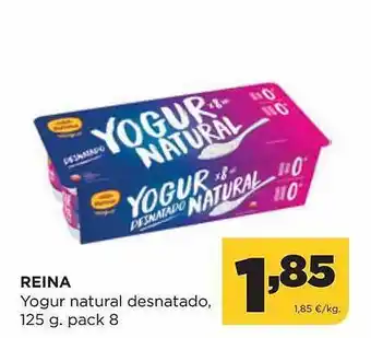 Alimerka Reina yogur natural desnatado pack 8 oferta