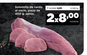 Alimerka Solomillo de cerdo al vacío pieza de aprox oferta