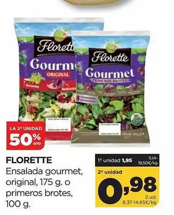 Alimerka La 2a unidad 50% dto ensalada gourmet original primeros borte oferta