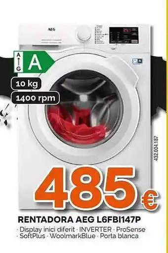 Expert Rentadora aeg l6fbi147p oferta