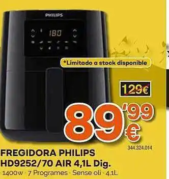Expert Frgidora philips hd9252 70 air 4.1l dig. oferta