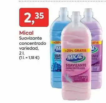 Suma Supermercados Mical suavizante concentrado variedd oferta