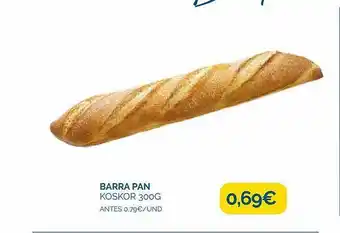 Supermercados La Despensa Barra pan koskor oferta