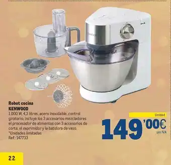 Makro Robot cocina kenwood oferta