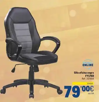 Makro Silla oficina negra fy1760 oferta