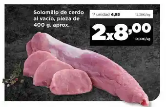 Alimerka Solomillo de cerdo al vacío pieza de aprox oferta