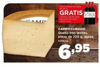 Alimerka Campocurado queso tres leches pieza de aprox oferta