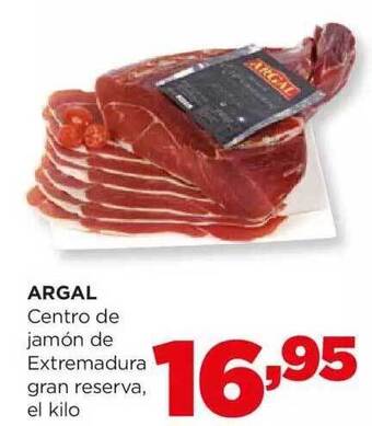Alimerka Argal centro de jamón de extremadura gran reserva el kilo oferta