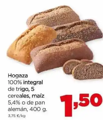 Alimerka Hogaza 100% integral de trigo cereales maíz 5.4% o de pan alemán oferta