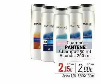 Cuevas Cash Champú pantene champú acondic oferta