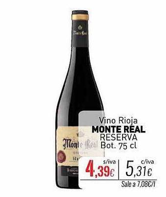 Cuevas Cash Vino rioja monte real reserva oferta