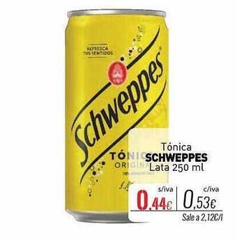 Cuevas Cash Tónica schweppes oferta