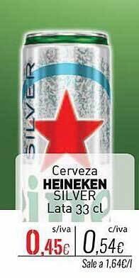 Cuevas Cash Cerveza heineken silver oferta