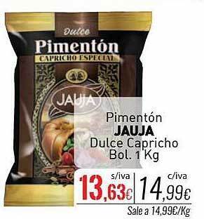 Cuevas Cash Pimentón jauja dulce capricho oferta