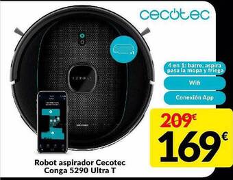 Robot aspirador cecotec conga 5290 ultra t