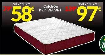 Embargos a lo bestia Colchón red velvet oferta