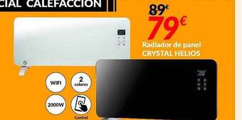 Embargos a lo bestia Radiador de panel crystal helios oferta
