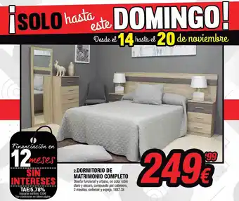 Rapimueble Dormitorio de matrimonio completo oferta