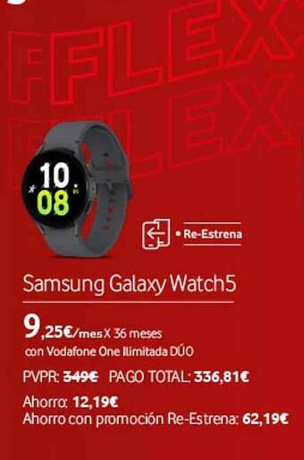 Vodafone Samsung galaxy watch5 oferta