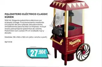 Coferdroza Palomitero eléctrico classic küken oferta