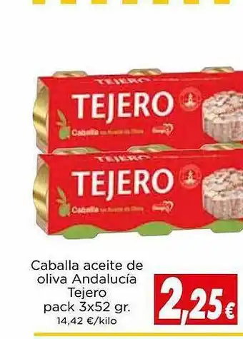 Caballa aceite de oliva andalucía tejero pack 3