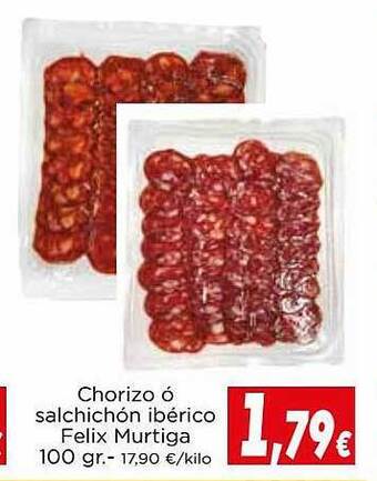 Proxi Chorizo ó salchichón ibérico felix murtiga oferta