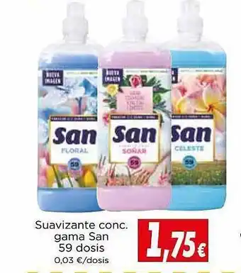 Proxi Suavizante conc. gama san 59 dosis oferta