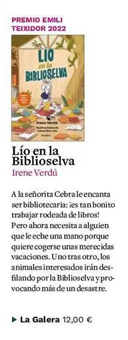 Casa del Libro Lío en la biblioselva irene verdú oferta