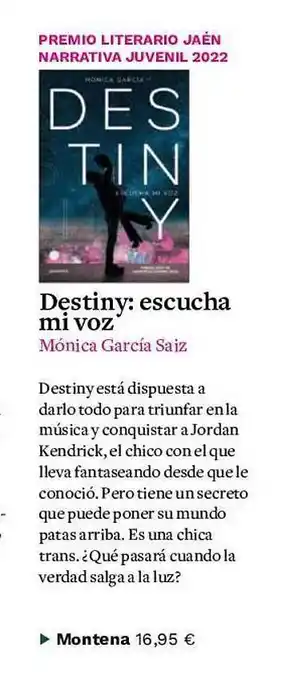 Casa del Libro Destiny: escucha mi voz mónica garcía saiz oferta