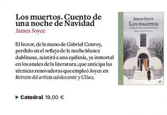 Casa del Libro Los muertos. cuento de una noche de navidad james joyce oferta